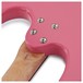 LA Left Handed Electric Guitar by Gear4music, Pink + Complete Pack
