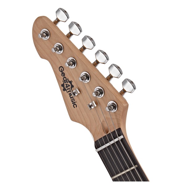 LA Left Handed Electric Guitar by Gear4music, Pink + Complete Pack