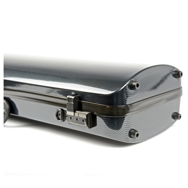 BAM 2001XL Hightech Oblong Violin Case, Black Carbon Look, Detail