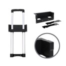 Adam Hall 1 Stage Black Recessed Extendable Handle, 528 - 808 mm