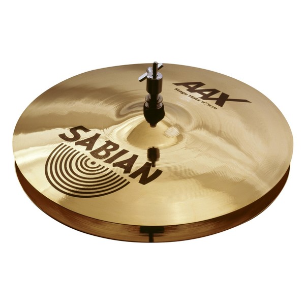Sabian AAX 14'' Stage Hi-Hat Cymbals, Brilliant Finish - Main Image