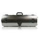 BAM 2011XL Hightech Violin Case, Silver Carbon Look with Pocket, Rear