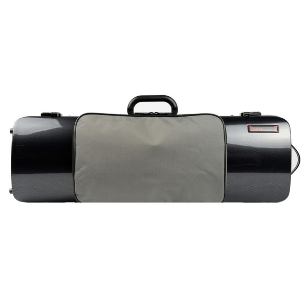 BAM 2011XL Hightech Oblong Violin Case with Pocket, Black Carbon Look