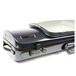 BAM 2011XL Hightech Oblong Violin Case with Pocket, Black Carbon Look, Lock