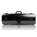 BAM 2011XL Hightech Oblong Violin Case with Pocket, Black Carbon Look, Rear