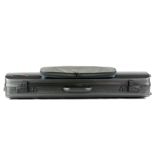 BAM 2011XL Hightech Oblong Violin Case with Pocket, Black Lazure, Locks