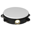 Remo 6'' Single Row Pre-Tuned Medium/High Pitched Tambourine, Black