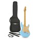 LA II Electric Guitar SSS by Gear4music, Pelham Blue