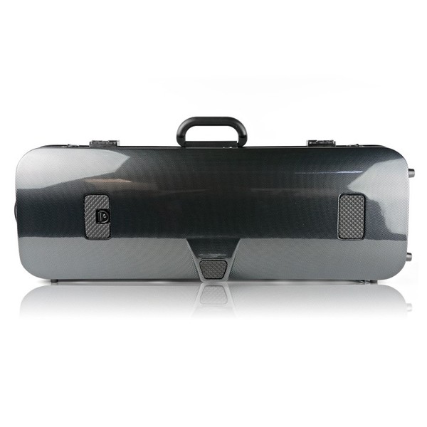 BAM 5201XL Hightech Compact Oblong Viola Case, Black Carbon, Rear
