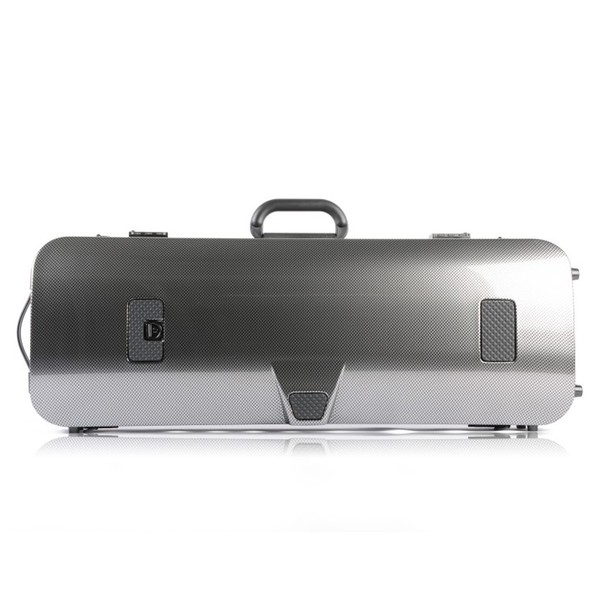 BAM 5201XL Hightech Compact Oblong Viola Case, Silver Carbon, Rear