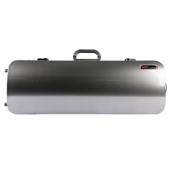 BAM 5201XL Hightech Compact Oblong Viola Case, Silver Carbon