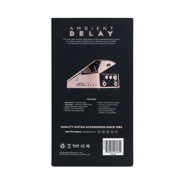 Ernie Ball Expression Ambient Delay - back