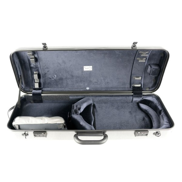 BAM 5201XL Hightech Compact Oblong Viola Case, Tweed Effect, Inside