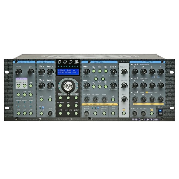 Studio Electronics CODE 8v OD with Both 5089 and SEM Filters FRONT PANEL