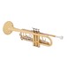 Deluxe Trumpet by Gear4music, Gold back