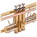 Deluxe Trumpet by Gear4music, Gold keys