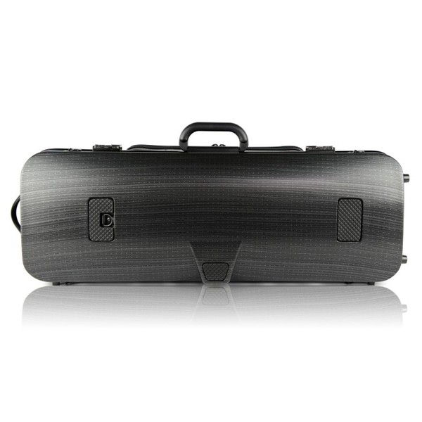 BAM 5202XL Hightech Compact Oblong Viola Case, Pocket, Black Lazure, Rear