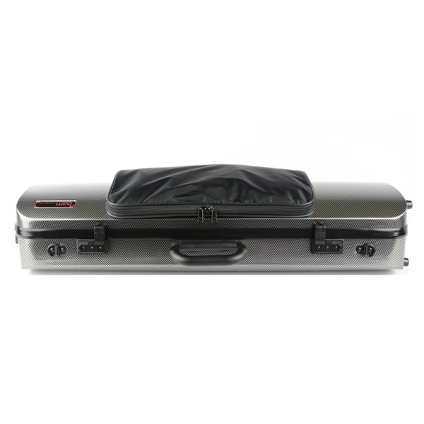 BAM 5202XL Hightech Compact Oblong Viola Case, Pocket, Silver Carbon, Side