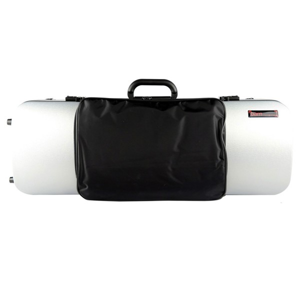 BAM 5202XL Hightech Compact Oblong Viola Case, Pocket, Silver