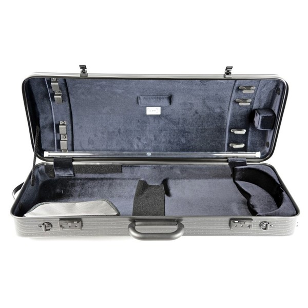 BAM 2201XL Hightech Oblong Viola Case, Black Lazure, Inside