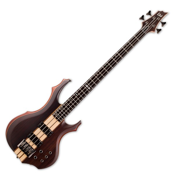 ESP LTD F-4E Bass Guitar, Natural Satin