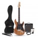 LA Select gitarę elektryczną SSS + pakiet wzmacniaczy, naturalny