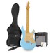 LA II Electric Guitar SSS + Amp Pack, Pelham Blue