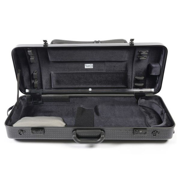 BAM 2202XL Hightech Oblong Viola Case, Pocket, Black Lazure, Inside