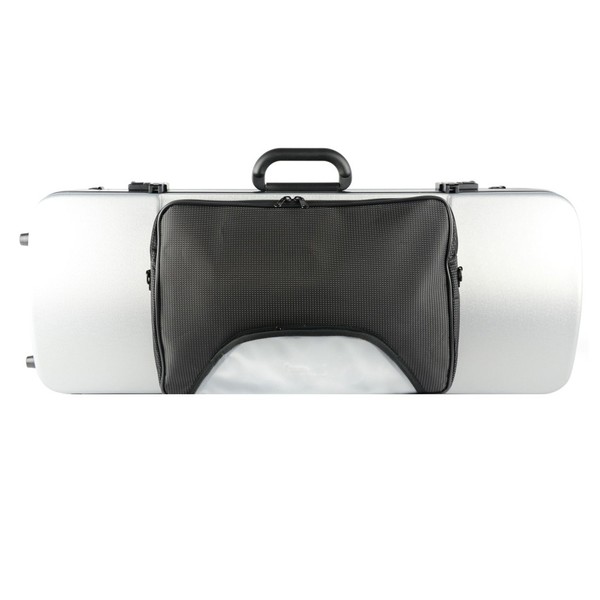 BAM 2202XL Hightech Oblong Viola Case, Pocket, Metallic Silver