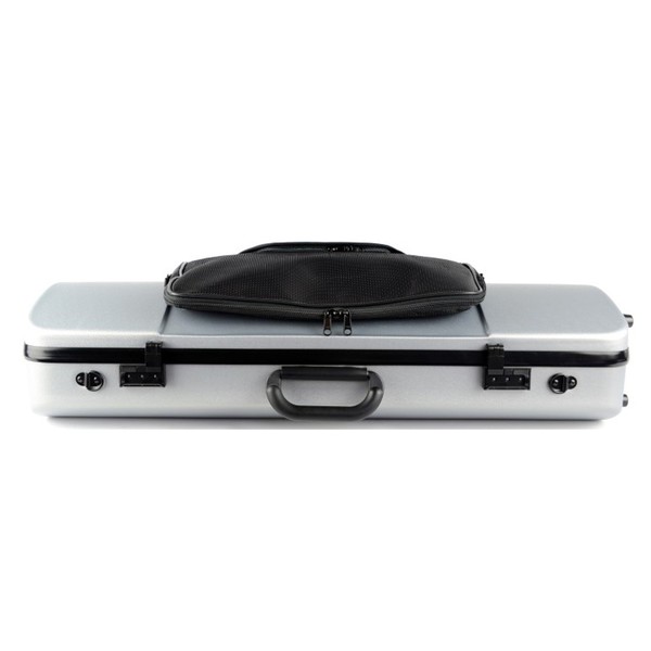 BAM 2202XL Hightech Oblong Viola Case, Pocket, Metallic Silver, Side