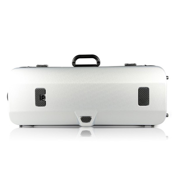 BAM 2202XL Hightech Oblong Viola Case, Pocket, Metallic Silver, Rear