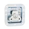 Adam Hall Medium Half Cranked Butterfly Latch with Padlock Eye, 14 mm