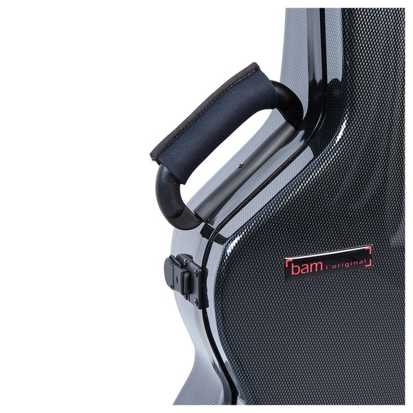 BAM 8008XL Hightech OM Guitar Case, Black Carbon, Handle