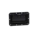 Adam Hall Recessed Sprung Handle in Black Dish, 8 mm Deep