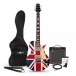 Guitarra Eléctrica Gear4music New Jersey Union Jack, Pack con Amplificador 15W