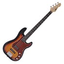 LA Select Bass Guitar by Gear4music, Sunburst