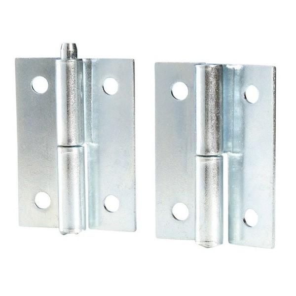 Adam Hall Galvanised Detachable Left Side Hinge Pair with Pin