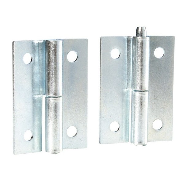 Adam Hall Galvanised Detachable Right Side Hinge Pair with Pin