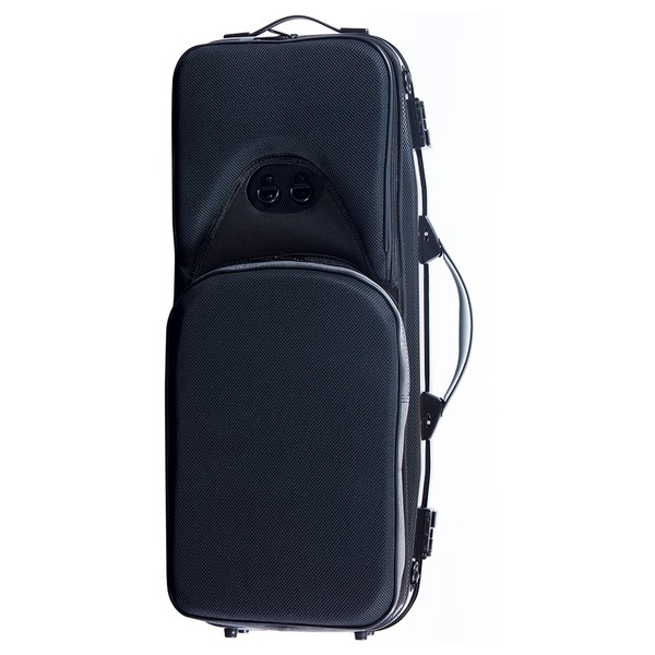 BAM 3233XL Hightech Adjustable Bassoon Case, Black Carbon, Rear