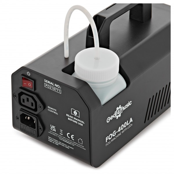 Fog Machine with LEDs & 1L Fog Fluid by Gear4music