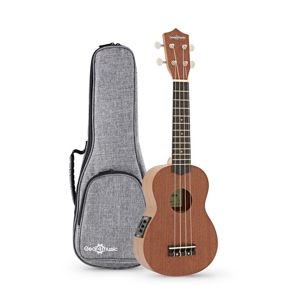 Deluxe Electro Acoustic Soprano Ukulele Pack by Gear4music