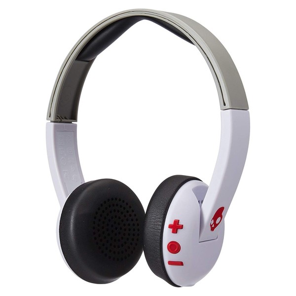 Skullcandy Uproar Wireless White/Grey/Red - Angled