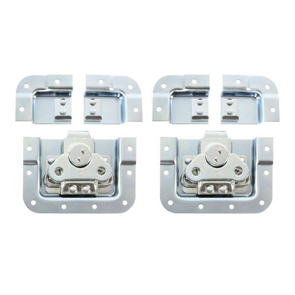 Adam Hall V3 Large Cranked Butterfly Latch with Split Dish Pair