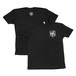 SJC Drums Shield Logo T-shirt 2017, Small back logo, Black, Small - Main Image
