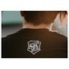 SJC Drums Shield Logo T-shirt 2017, Small back logo, Black, Small - Lifestyle 4