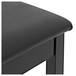 Piano Stool with Storage by Gear4music, Black