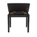 Piano Stool with Storage by Gear4music, Black