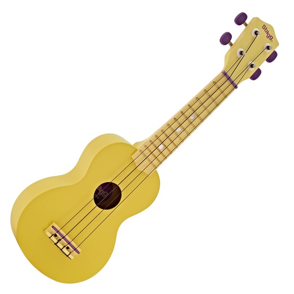 Stagg Soprano Ukulele & Bag, Lemon Yellow