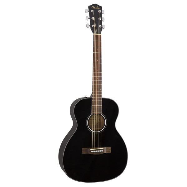 Fender CT-60S Acoustic, Black - tilt