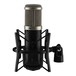 IMG Stageline ECMS-90 Large Diaphragm Condenser Microphone, Side View with Mount